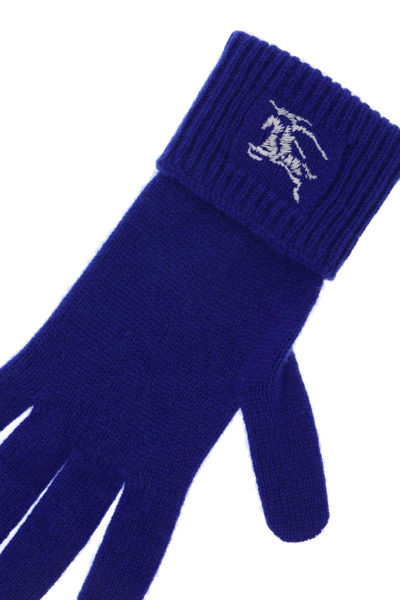 Shop Burberry Cashmere Gloves Men In Blue