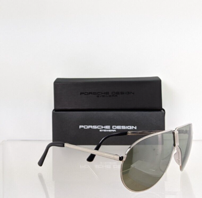 Pre-owned Porsche Design Brand Authentic  Sunglasses P 8480 B Gold P' 8480 66mm Frame In Silver