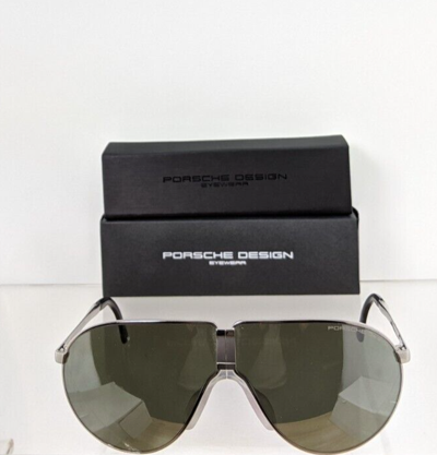 Pre-owned Porsche Design Brand Authentic  Sunglasses P 8480 B Gold P' 8480 66mm Frame In Silver