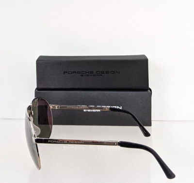 Pre-owned Porsche Design Brand Authentic  Sunglasses P 8480 B Gold P' 8480 66mm Frame In Silver