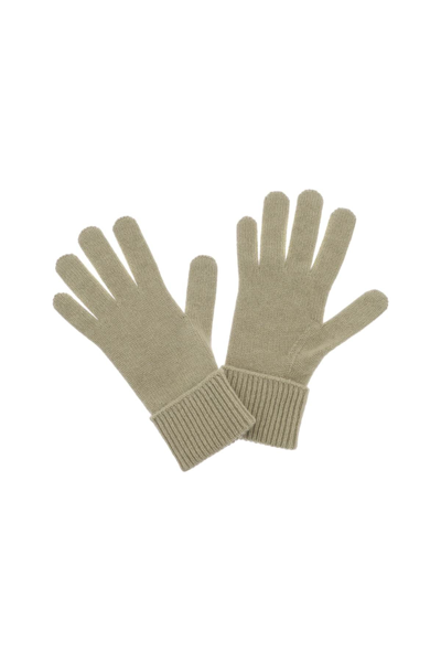 Shop Burberry Cashmere Gloves Men In Yellow