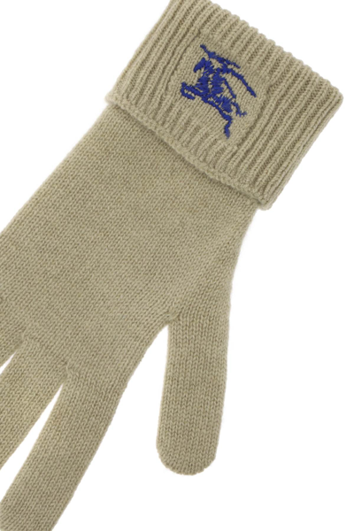 Shop Burberry Cashmere Gloves Men In Yellow