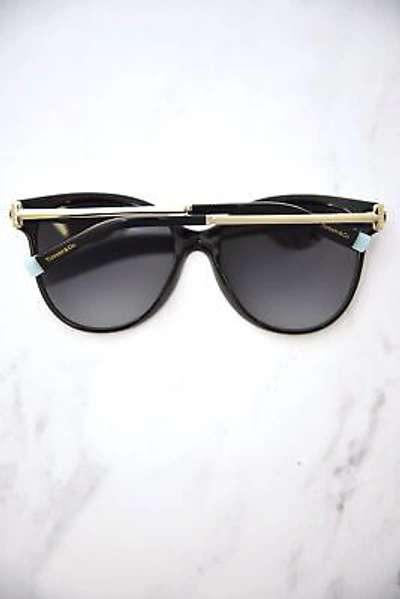 Pre-owned Tiffany & Co . Tf4193b 8001t3 Sunglasses Women's Black/grey Gradient 55mm In Gray