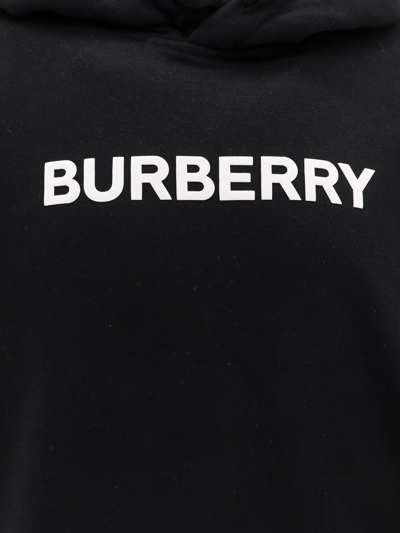 Shop Burberry Man Sweatshirt Man Black Sweatshirts