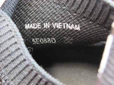 Pre-owned Miu Miu Prada 5e088d Black Knit Mesh White Logo Bungee Lace Sock Sneakers 38