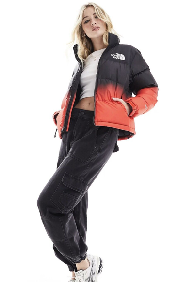Pre-owned The North Face Womens  1996 Retro Nuptse Jacket 700-down/fiery Red