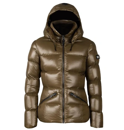 Pre-owned Mackage Women's Jacket Army [madalyn-v] In Green