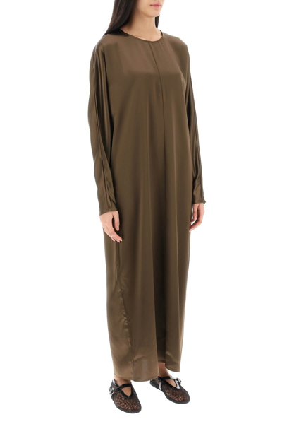 Shop By Malene Birger Odelle Long Dress Women In Brown