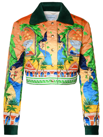 Shop Casablanca Multicolor Polyester Jacket Woman