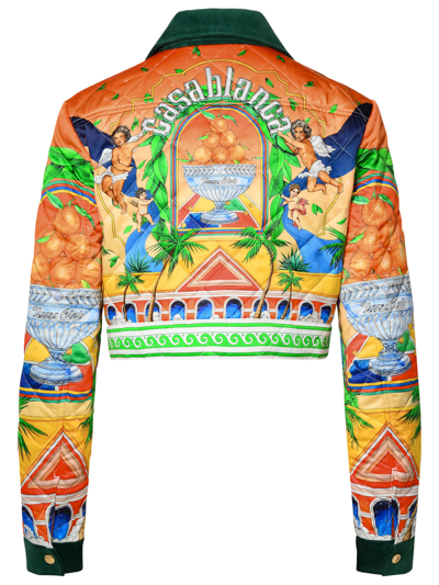 Shop Casablanca Woman  Multicolor Polyester Jacket
