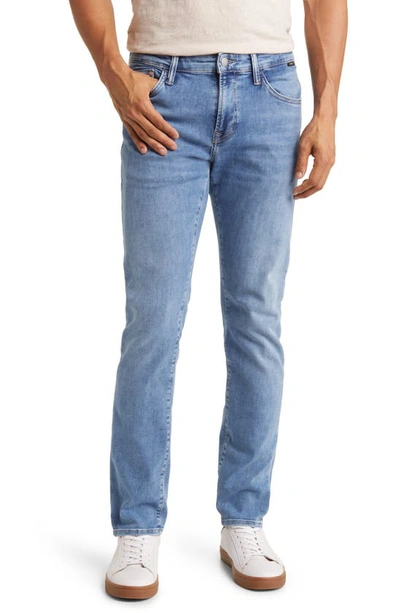 Mavi Jeans Zach Straight Leg Jeans In Ocean Feather Blue