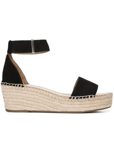 Shop Franco Sarto Pela Womens Woven Platform Sandals In Black