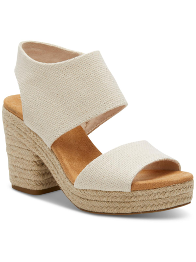 Shop Toms Majorca Womens Suede Cut Out Heel Sandals In Multi