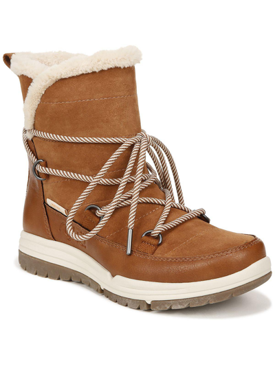 Shop Ryka Alpine Womens Faux Fur Ankle Winter & Snow Boots In Brown