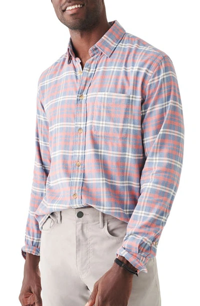 Shop Faherty The Movement Featherweight Flannel Button-up Shirt In Niagara River Plaid