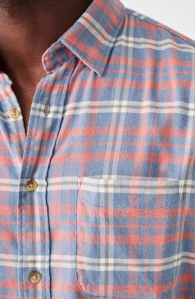 Shop Faherty The Movement Featherweight Flannel Button-up Shirt In Niagara River Plaid