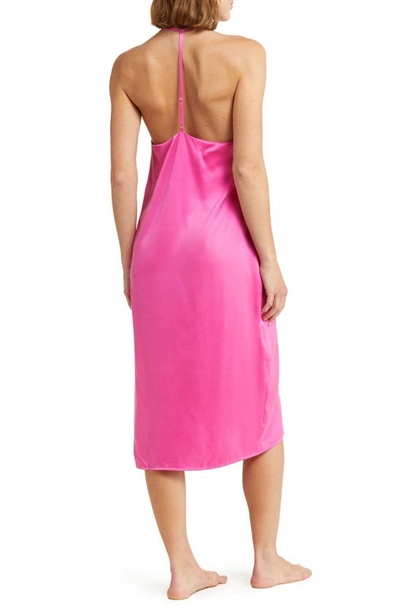 Lunya Washable Silk Slipdress Nightgown In Caffeinated Pink