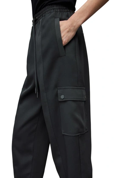 Allsaints Maddie Tie Waist Joggers In Black