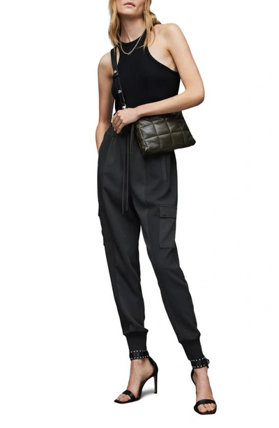 Allsaints Maddie Tie Waist Joggers In Black
