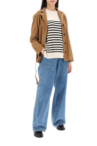 Shop Weekend Max Mara Patroni Relaxed Fit Jeans In Blue