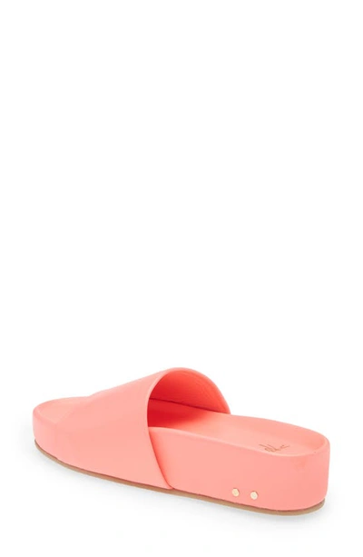 Shop Beek Pelican Platform Slide Sandal In Watermelon