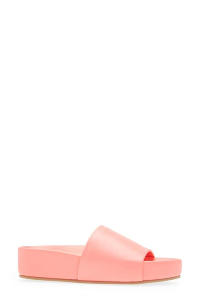 Shop Beek Pelican Platform Slide Sandal In Watermelon