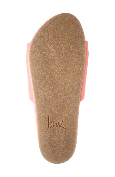 Beek Pelican Platform Slide Sandal In Watermelon
