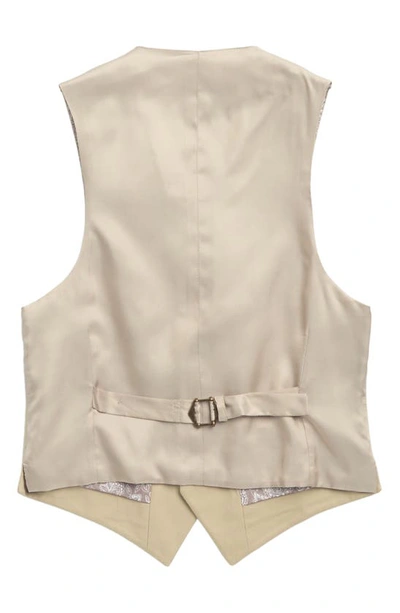 Shop Ralph Lauren Kids' Stretch Cotton Vest In Tan