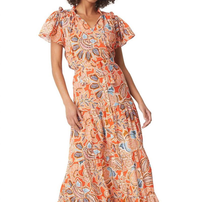 Shop Misa Roopal Skirt In Orange