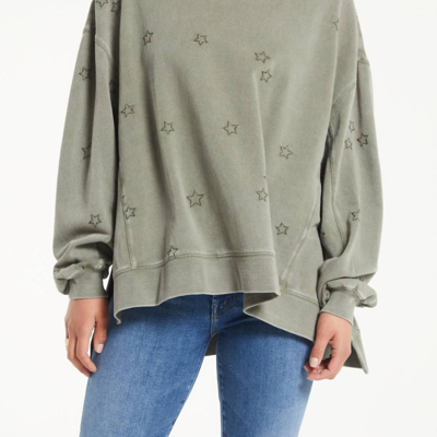 Shop Z Supply Salina Oversized Pullover In Green