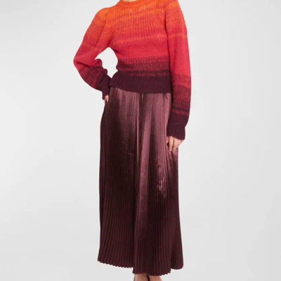 Shop Ulla Johnson Rami Skirt In Red