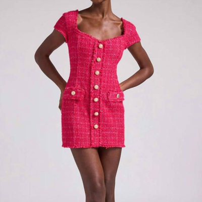 Shop Generation Love Quincy Tweed Dress In Pink