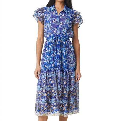 Shop Misa Viola Dress In Blue