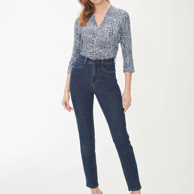 Shop Fdj Suzanne Slim Straight Leg-indigo- French Dressing Jeans In Blue
