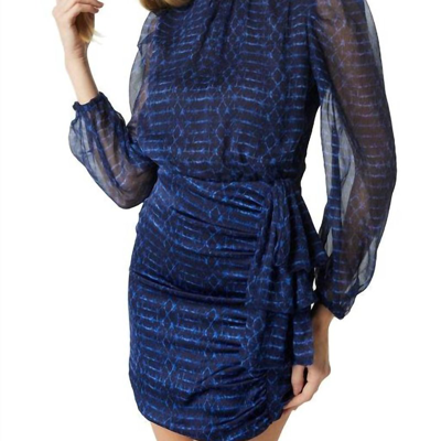 Shop Misa Amber Dress In Blue