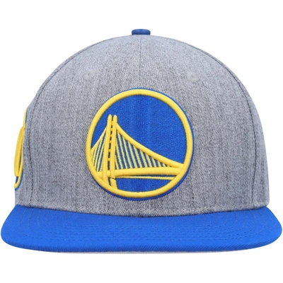 Shop Pro Standard Gray/royal Golden State Warriors Classic Logo Two-tone Snapback Hat