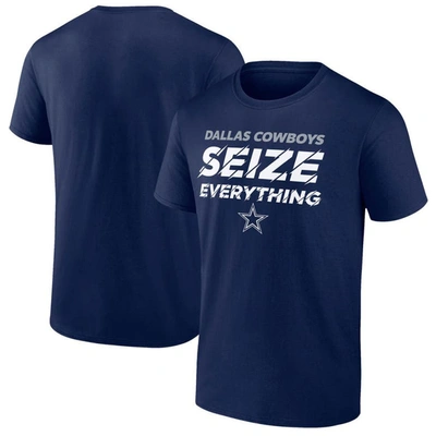 Shop Fanatics Branded  Navy Dallas Cowboys Seize Everything T-shirt