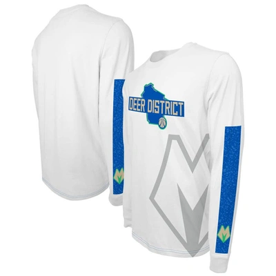 Shop Stadium Essentials Unisex  White Milwaukee Bucks 2023/24 City Edition Scoreboard Long Sleeve T-shirt