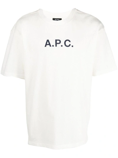 Shop Apc A.p.c. T-shirt Moran Clothing In Aad Ecru
