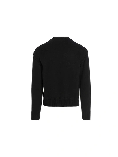 Shop Alexander Mcqueen Logo Sweater In Black