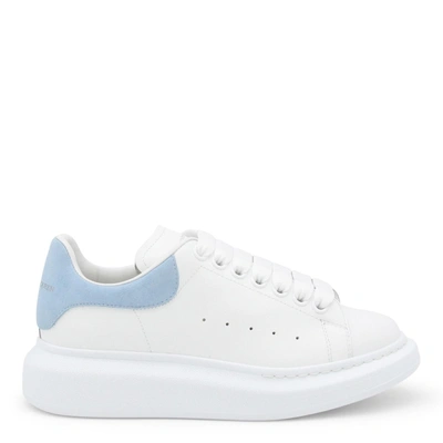 Shop Alexander Mcqueen Sneakers In White/powder Blue