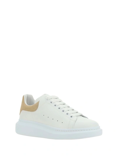 Shop Alexander Mcqueen Sneakers In White/safari