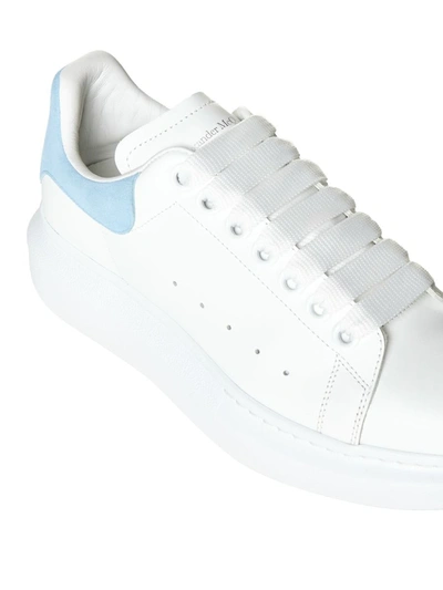 Shop Alexander Mcqueen Sneakers In White/powder Blue
