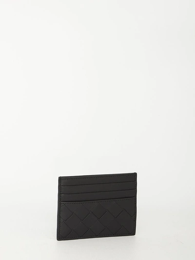 Shop Bottega Veneta Black Leather Cardholder