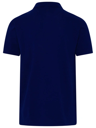 Shop Polo Ralph Lauren Blue Cotton Polo Shirt