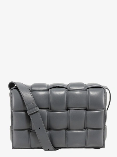 Shop Bottega Veneta Padded Cassette In Grey