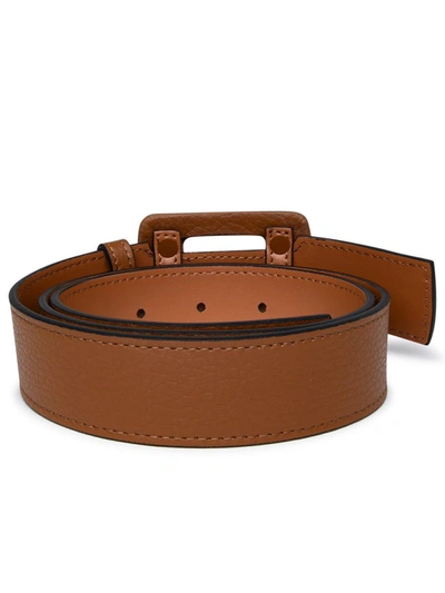 Shop Hogan Brown Leather Belt