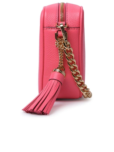Shop Michael Michael Kors Michael Kors Camila Rose 'ginny' Leather Bag In Fucsia