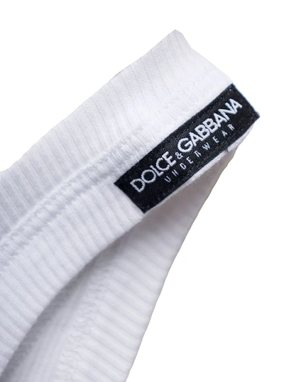 Shop Dolce & Gabbana Canotta Rib In White