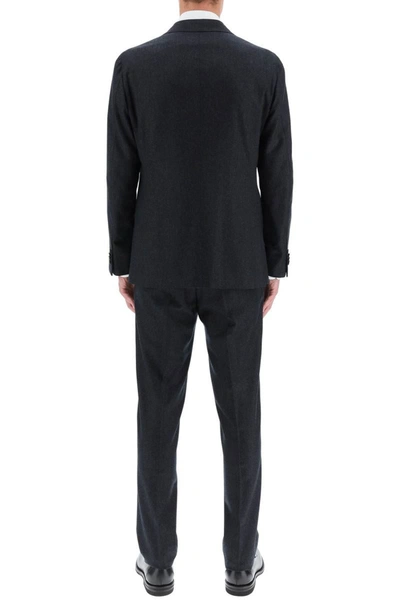 Shop Caruso 'aida' Wool Suit In Grey